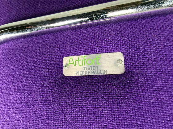 Image 1 of Sillón y reposapiés Pierre Paulin F157 "Big Oyster" para Artifort, 1964