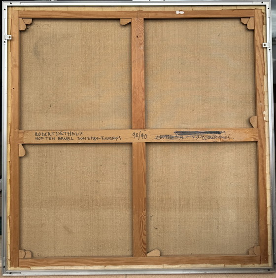 Image 1 of Robert Detheux - Pittura onirica surrealista - La folle à la mouche - 1978