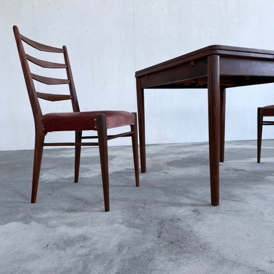 Image 1 of Set tavolo allungabile e 2 sedie Pastoe in legno di teak