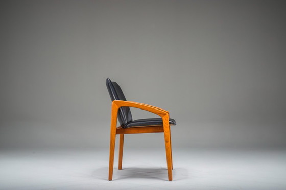 Image 1 of  Mid Century Eetkamerstoel Model 23 van Henning Kjærnulf voor Korup Stolefabrik, jaren 1960