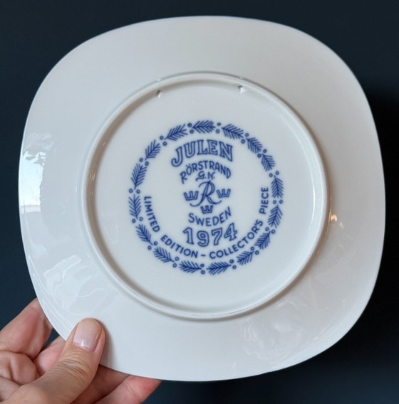 Image 1 of Rörstrand Julen set of 8 Gunnar Nylund plates