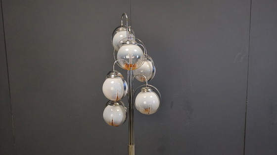 Image 1 of Vintage vloerlamp van Murano-glas van Mazzega, jaren 70.