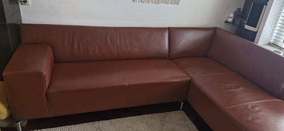 Image 1 of Canapé d'angle en cuir Brent