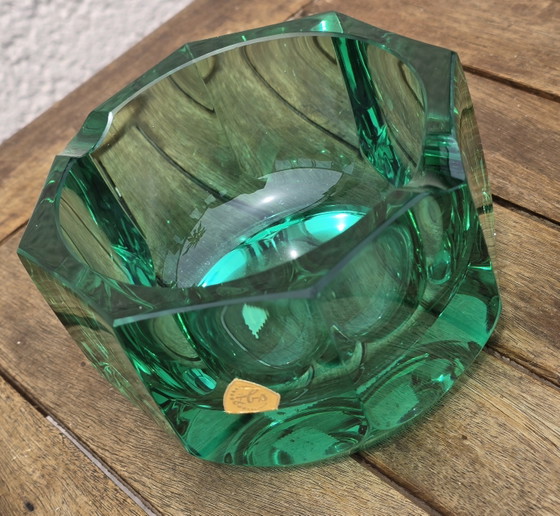 Image 1 of Drie hoogwaardige vintage glasobjecten van Miloslav Klinger voor Železný Brod Sklo (ZBS), Tsjechoslowakije, jaren 60.