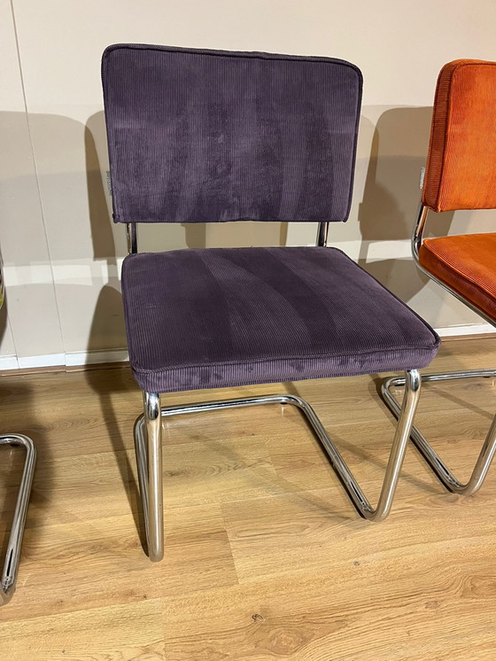 Image 1 of 3x Sedie da pranzo Zuiver Ridge Rib Kink - Design - Ottime condizioni