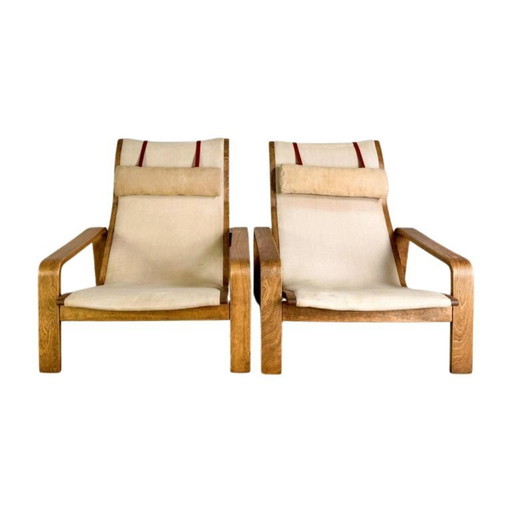 2er Set Pulkka Sessel Asko Midcentury Ilmari Laippainen Canvas