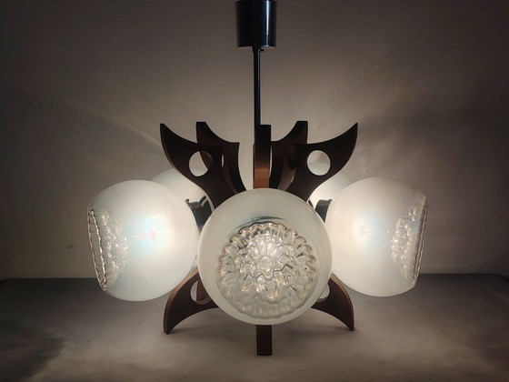 Image 1 of Space Age Sputnik Futurist Ceiling Light