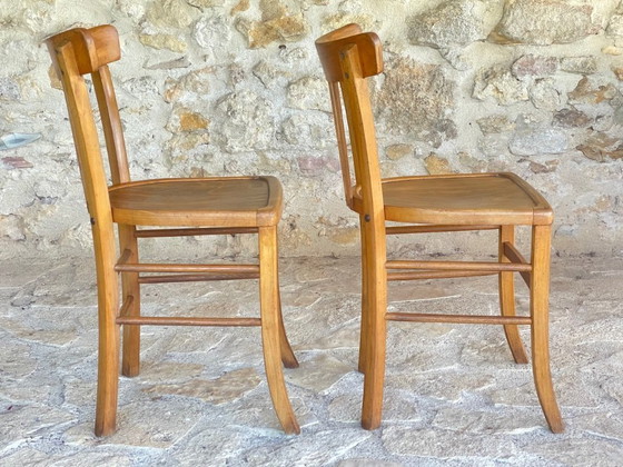 Image 1 of Vintage Bistro Chairs from Luterma, 1950s, Set of 2
