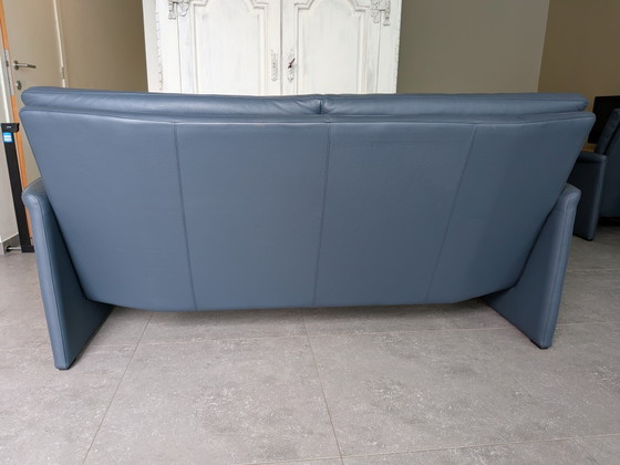 Image 1 of Divano di design Leolux Antipode - Pelle blu scuro - Condizioni eccellenti