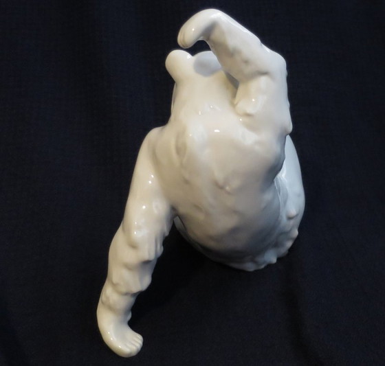 KPM Berlin Large Playing Bear White 18 cm high – Decorative Objects, Porcelain (photo 3 of 8)