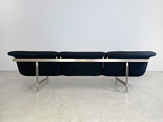 Image 1 of Saporiti Italia Wave Sofa Giovanni Offredi 1970 ontwerp met drie zitplaatsen