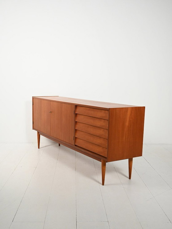 Image 1 of Scandinavian sideboard with tile-style drawers from the 1950s