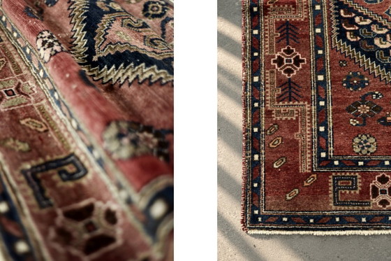 Tappeto Hamadan Kamse orientale vintage tessuto a mano dal Medio Oriente, anni '60 – Oggetti decorativi (photo 12 of 14)