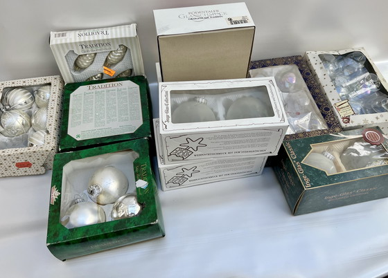 Image 1 of 🎄 Large vintage Christmas tree baubles – Inge-Glas, Krebs & Sohn, Tradition