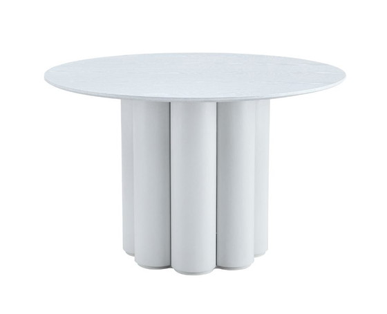 Image 1 of FLOWER WHITE DINING TABLE
