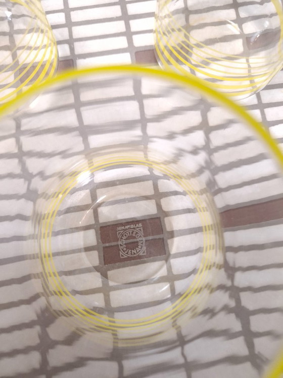 Image 1 of Set di bicchieri con strisce gialle Jena Glas