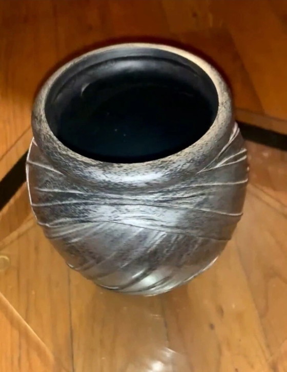 Vase Drapé Émilio Robba - Galerie Vivienne - Paris – Emilio Robba, Ceramic, Other (photo 3 of 13)