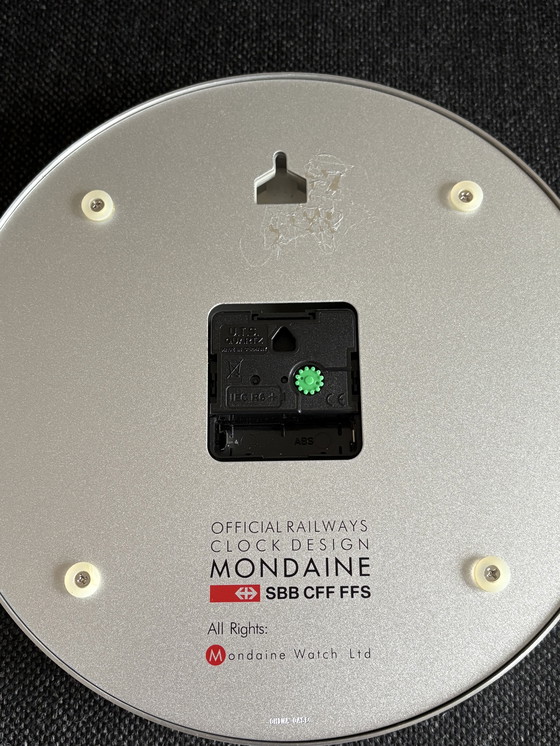 Image 1 of Mondaine Official Swiss Railways Clock - wall clock silver 25 cm