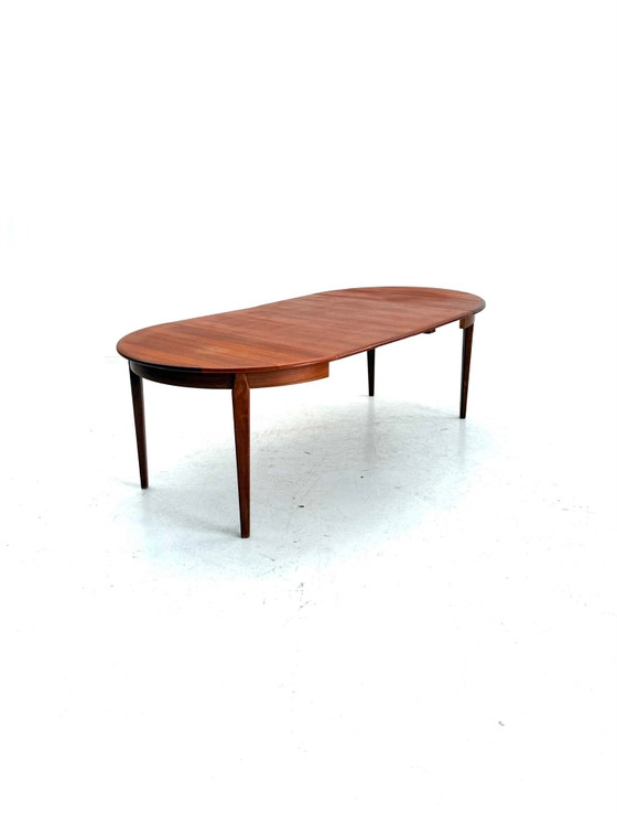 Vintage verlengbare Deense teakhouten eettafel ‘60 (photo 14 of 14)