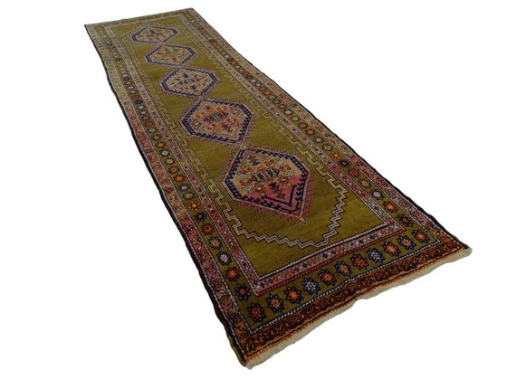 Image 1 of Semi-antique Kazak runner - 375 x 113 - Hand-knotted