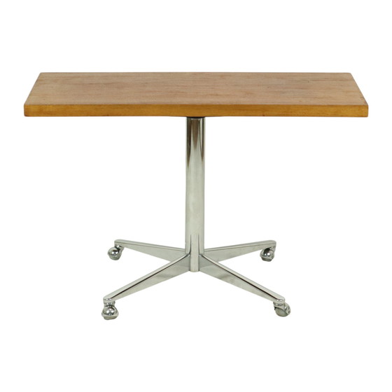 Image 1 of Table basse vintage Table d'appoint chrome
