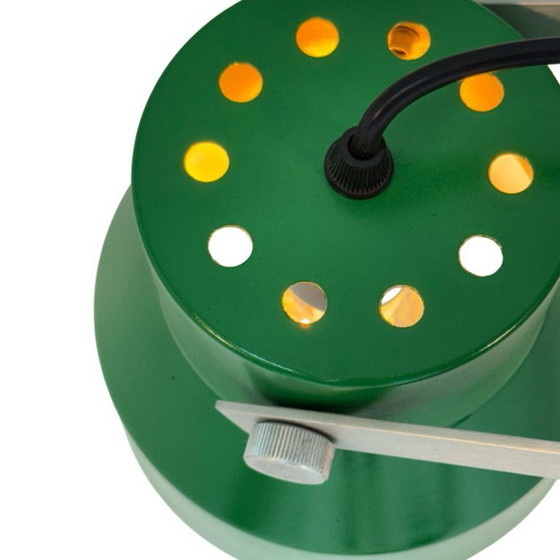 Image 1 of Space Age Design / 1960’s - Floor lamp - fully restored (repainted and rewired) - Double, adjustable shade - Green