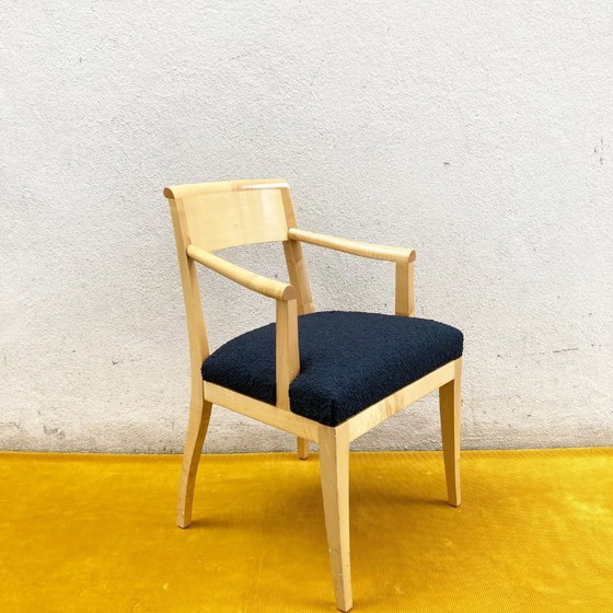 Image 1 of Philippe Hurel St James armchair - sycamore & black curl