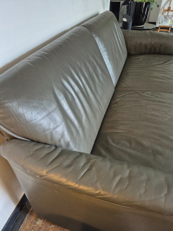 Divano in pelle grigio/verde Leolux – Divani (photo 5 of 8)
