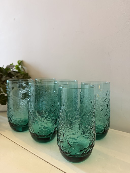 Set di 6 bicchieri da long drink vintage italiani