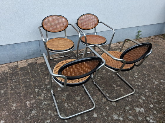 Image 1 of 4 Italian design sled chairs