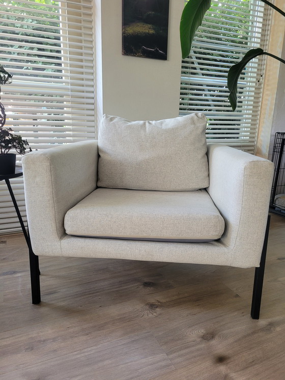 Image 1 of Reposapiés Ikea Rib Negro y Gris Claro