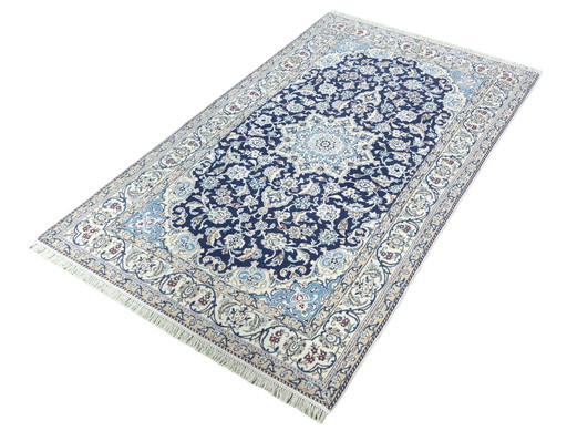 Tapis persan noué à la main - Naïn 9La avec soie - 220 x 135 cm