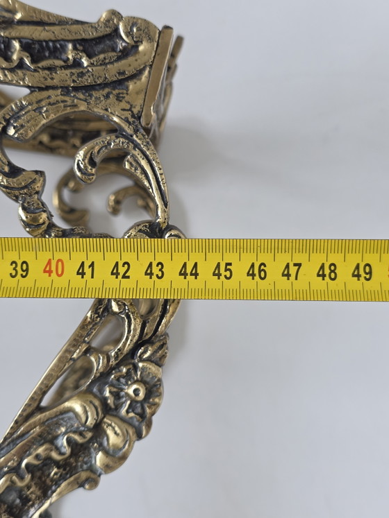 Vintage sierlijke messing paraplu- en wandelstokhouder | Antieke rococo-stijl – Paraplubak, Iron, Brass (photo 11 of 15)