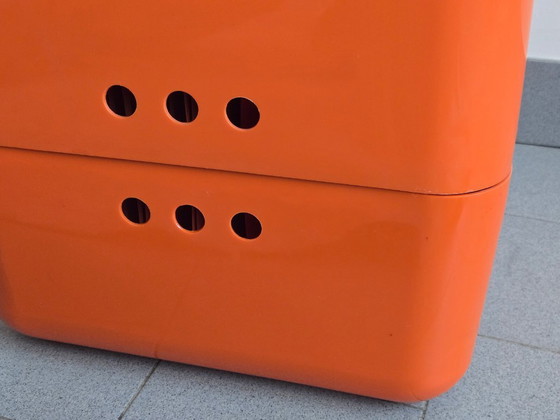 Image 1 of Cubo portadocumenti Jean Garçon vintage degli anni '70 per formato anni '70 Space Age Orange