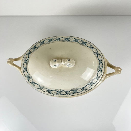 Salins "Recamier" iron earth soup tureen, late 19th century