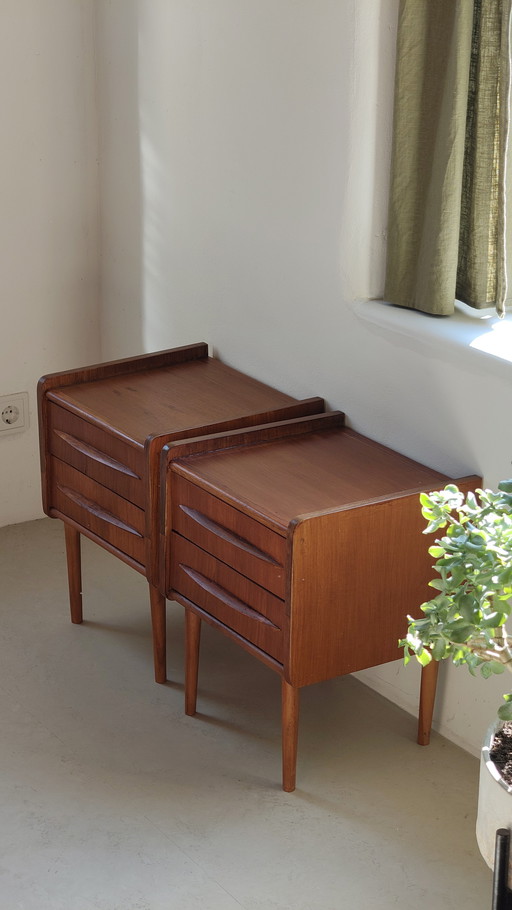 Vintage Teakholz Danish Design Nachttische