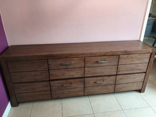 A saisir! Superbe meuble Bahut en bois naturel. Comme neuf