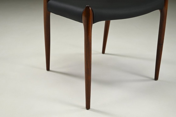 Image 1 of Sedie da pranzo modello 78 di Niels otto Møller per J.L. Møllers møbelfabrik, Danimarca anni '60. 