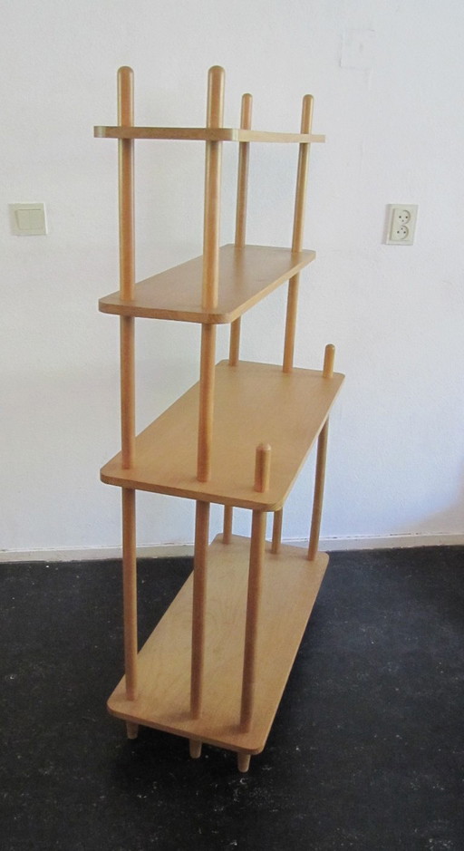 Vintage Willem Lutjens Stick Cabinet Room Divider Bookcase Cabinet