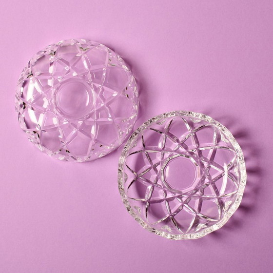 Image 1 of Porta caramelle in cristallo al piombo di metà secolo: bomboniera Courtenay Royal Rock