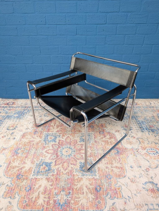 Poltrona Wassily vintage, stile Marcel Breuer