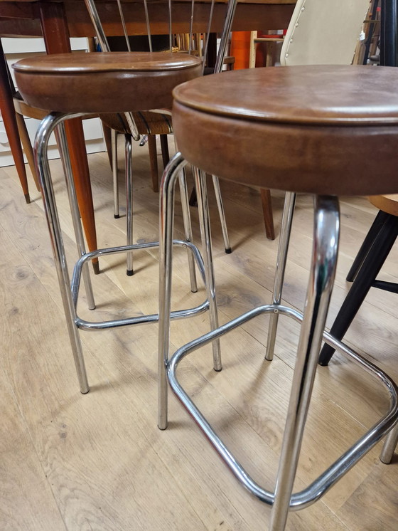 Image 1 of 2 sgabelli da bar retrò