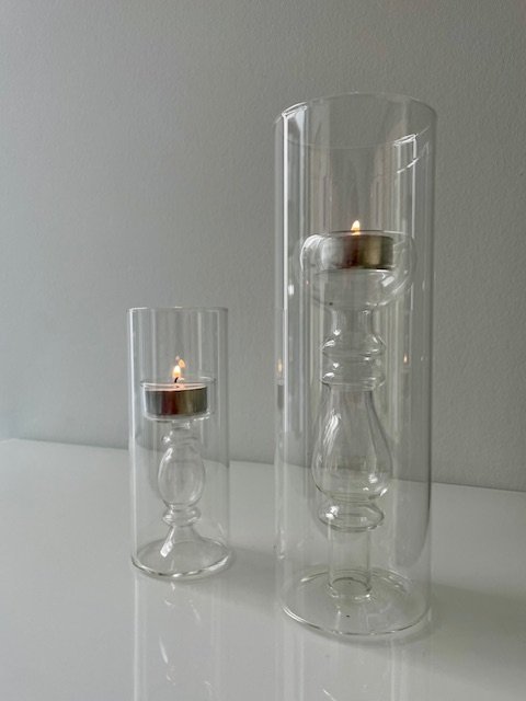 Set of 2 Serax "Tube" Windlights/Vases - design René Barba