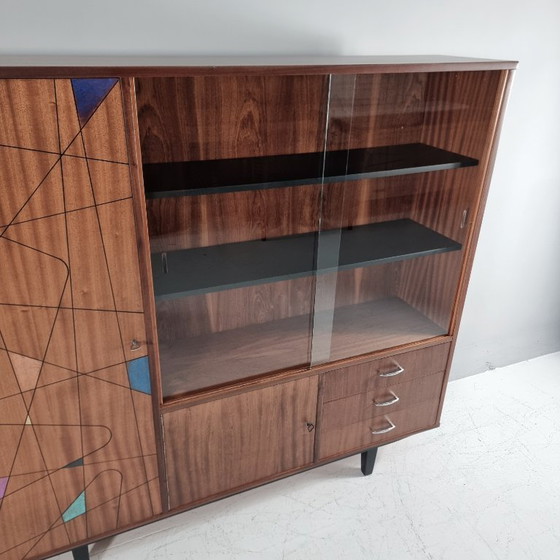 Image 1 of Vintage vitrinekast, jaren 70