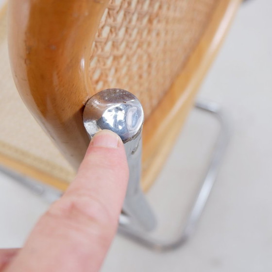 Image 1 of Pair of vintage Cesca chairs in light wood - Italy 1990s