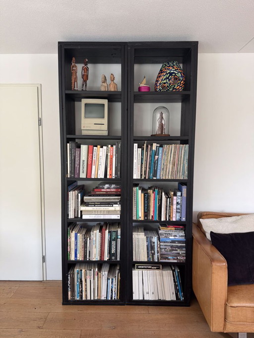 Two beautiful scaffoldwood open cabinets