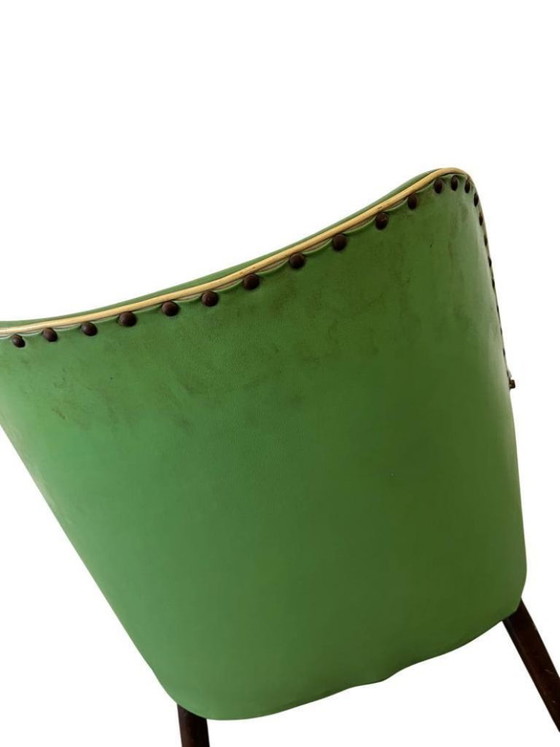 Image 1 of chaise rockabilly verte vintage