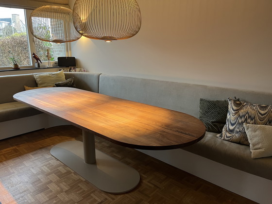 Image 1 of Prachtig notenhouten blad!