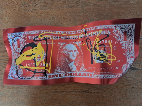 Image 1 of Karl LAGASSE – One Dollar Red Underground – Künstlerskulptur