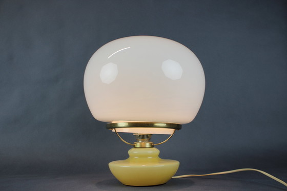 Image 1 of Mid Century Grote Tafellamp van Valašské Meziříčí, Tsjecho-Slowakije, jaren 1960